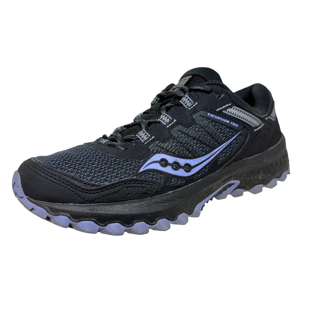 Saucony Excursion TR13 Trail Running Shoes Black Purple S10526-5  Women's Size 9